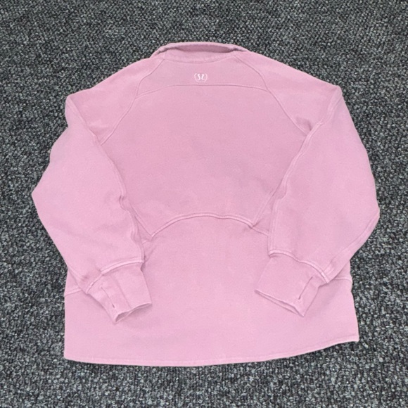 Lululemon Scuba Full Zip Jacket Pink XS/S Zip Up Sweatshirt Thumbholes - Picture 2 of 9